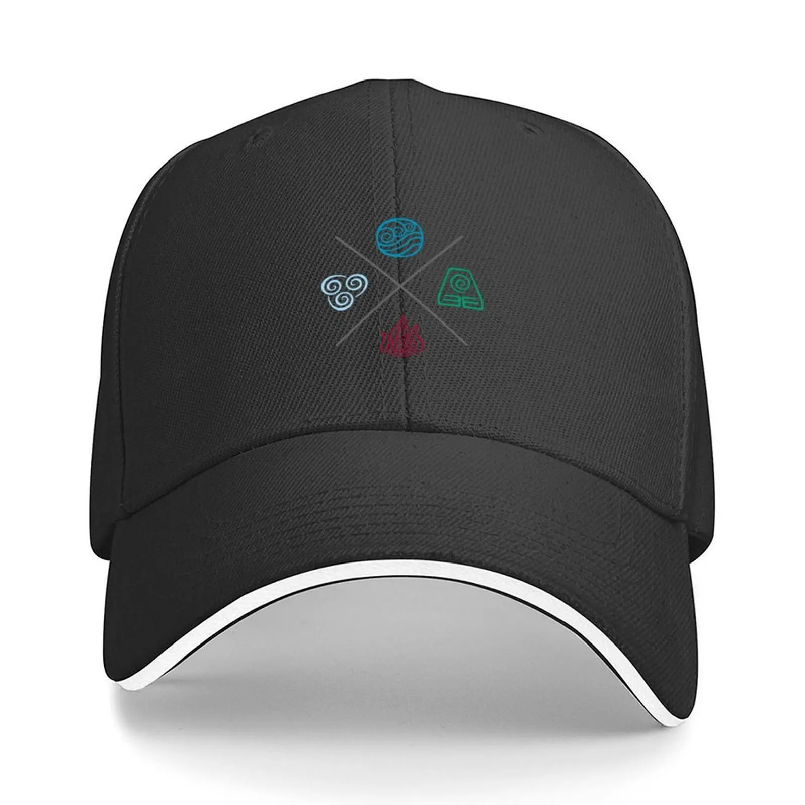 

Avatar The Last Airbender Four Elements Four Elements Symbols Baseball Cap Rugby Sun Cap Custom Cap Baseball Men Women's