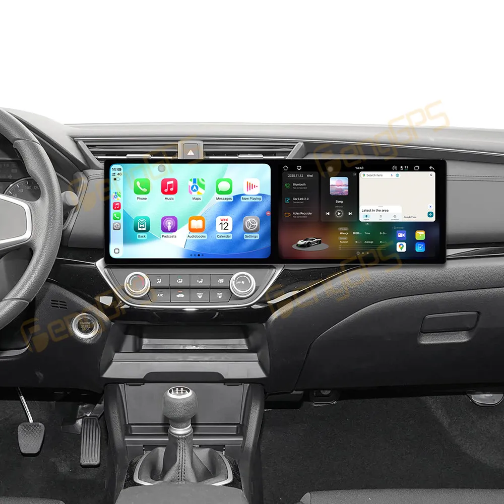 

10,1-дюймовый двойной экран Android для Honda ENVIX 2019-2020, автомобильная приборная панель CarPlay, мультимедийная GPS-навигация, видео-радио, головное устройство 4G