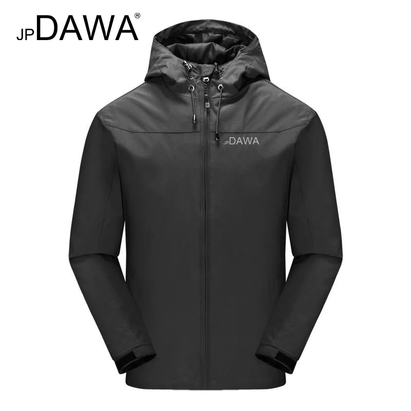 2024 jp Dawa Fishing Jacket Men's Spring and Autumn Hooded Windproof and Rainproof Breathable Coat Mountaineering Hunting Jacket