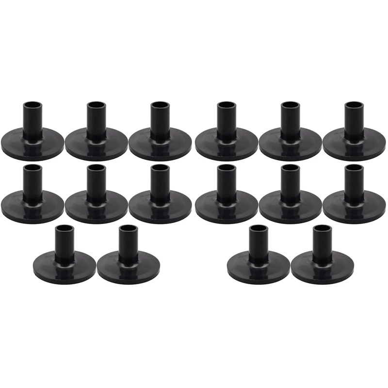 16Pcs Cymbal Sleeves 8PCS 38X26mm Black Drum Cymbal Sleeves Replacement For Shelf Drum Kit