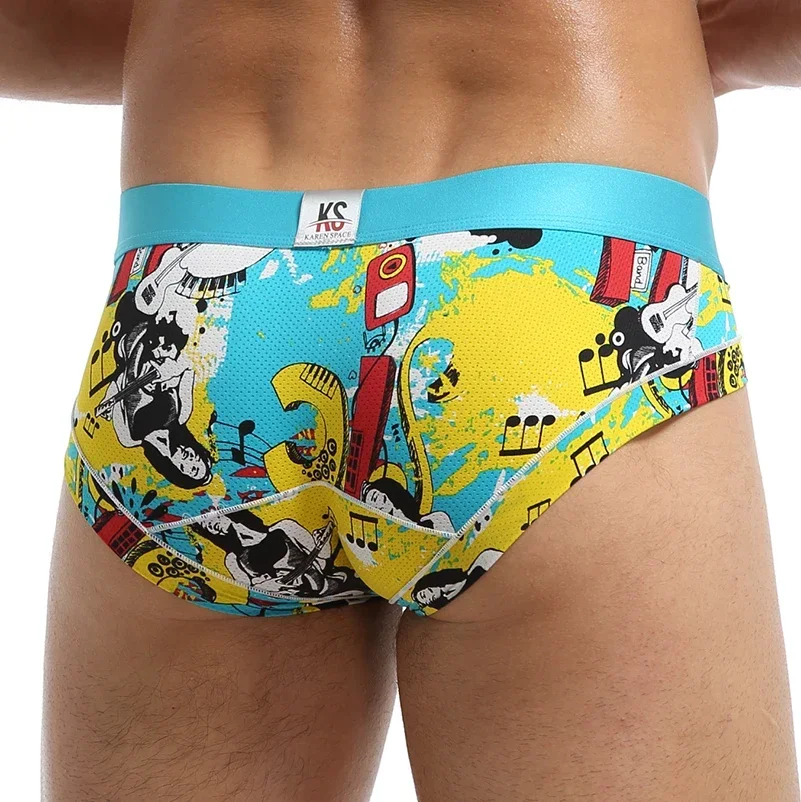 

Молодежное сетчатое нижнее белье из ледяного шелка для мужчин с U-образной выпуклой сумкой, дышащие тонкие трусы с низкой талией, доступны в вариантах 3 шт./2 шт./1 шт.