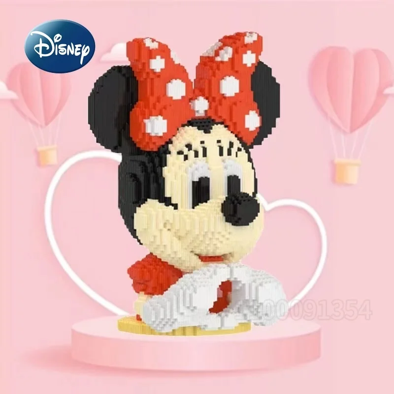 디즈니 미키와 미니 새로운 어린이 빌딩 블록 장난감 마이크로 입자 빌딩 블록 퍼즐 접합 빌딩 블록 장난감