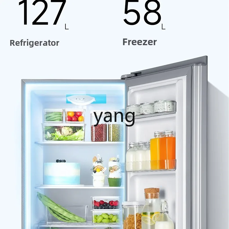LMM185L double-door household power-saving freezing and refrigeration small refrigerator