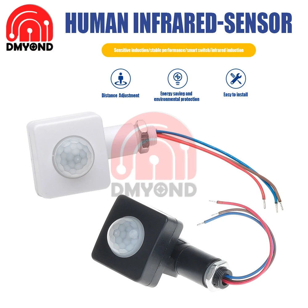 AC 85V-265V Mini PIR Infrared Sensor Module Detector Smart Switch Controller Human Sensor Hand Scan Head Home Indoor LED Light