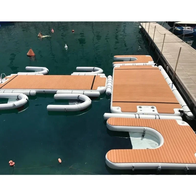 Drop Stitch Inflatable Water Dock Floating Platform Jet Ski Floating Dock