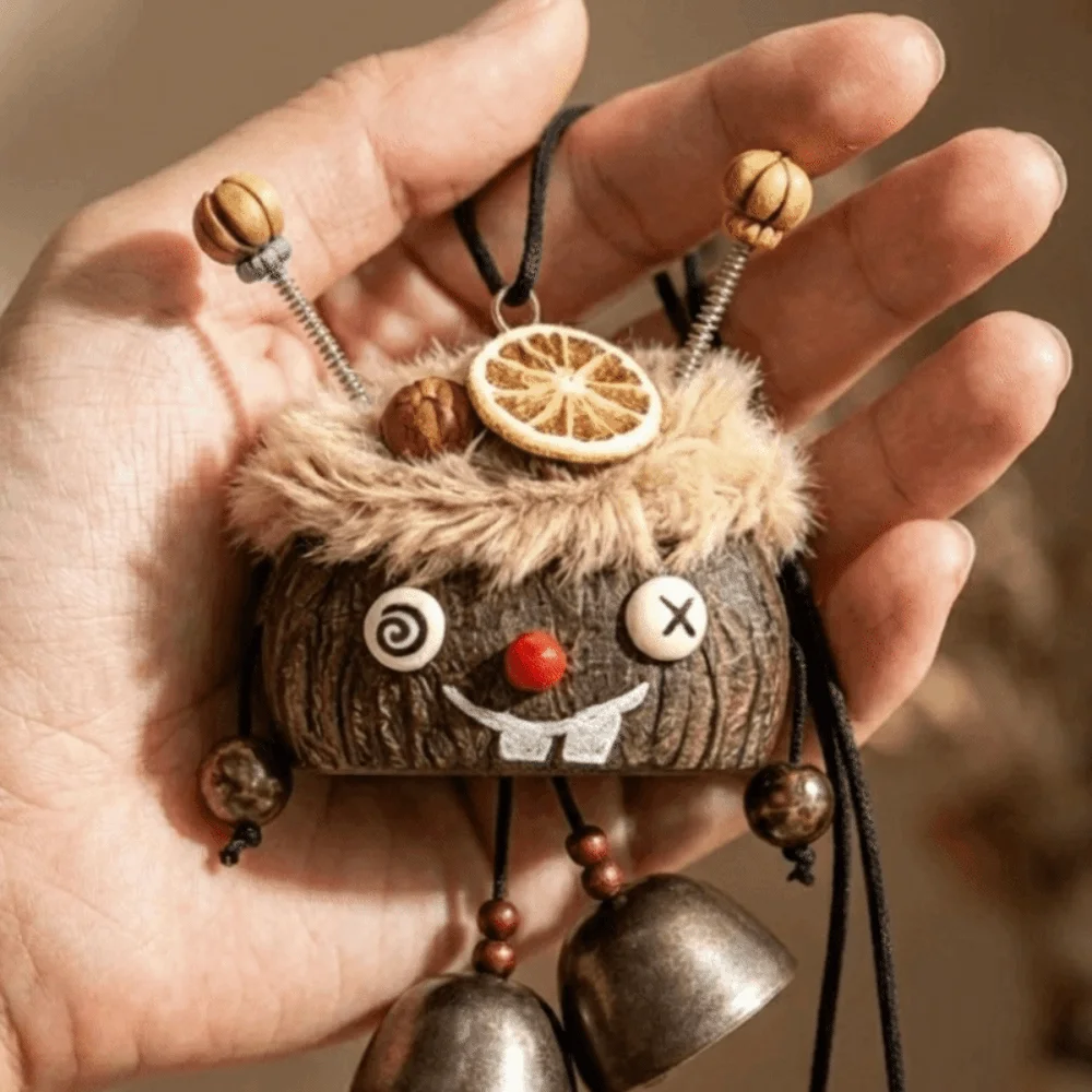 Eco-friendly Nut Shell Funny Tongue Doll Keychain Lightweight Fabric Key Pendant Rope Creative Creative Ornament Bag Charm