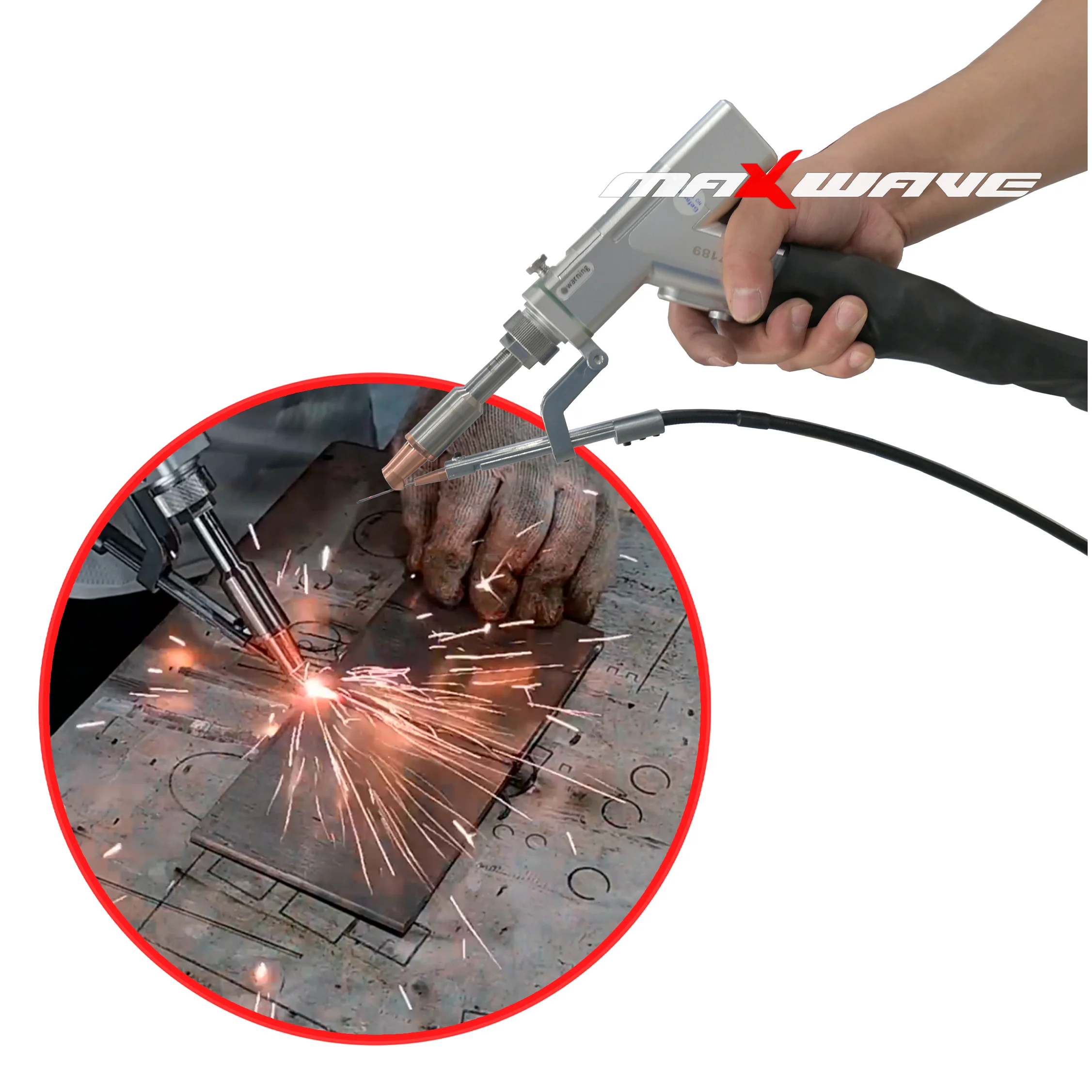 MAXWAVE Hotsale handheld laser cleaning machine metal rust remover for rust removal easy to use