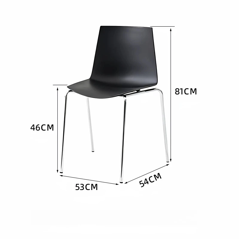 xx-Modern Kitchen Dining Chairs Metal Black Salon Computer Dining Chairs Nordic Vanity Sillas Para Sala De Estar Home Furniture^