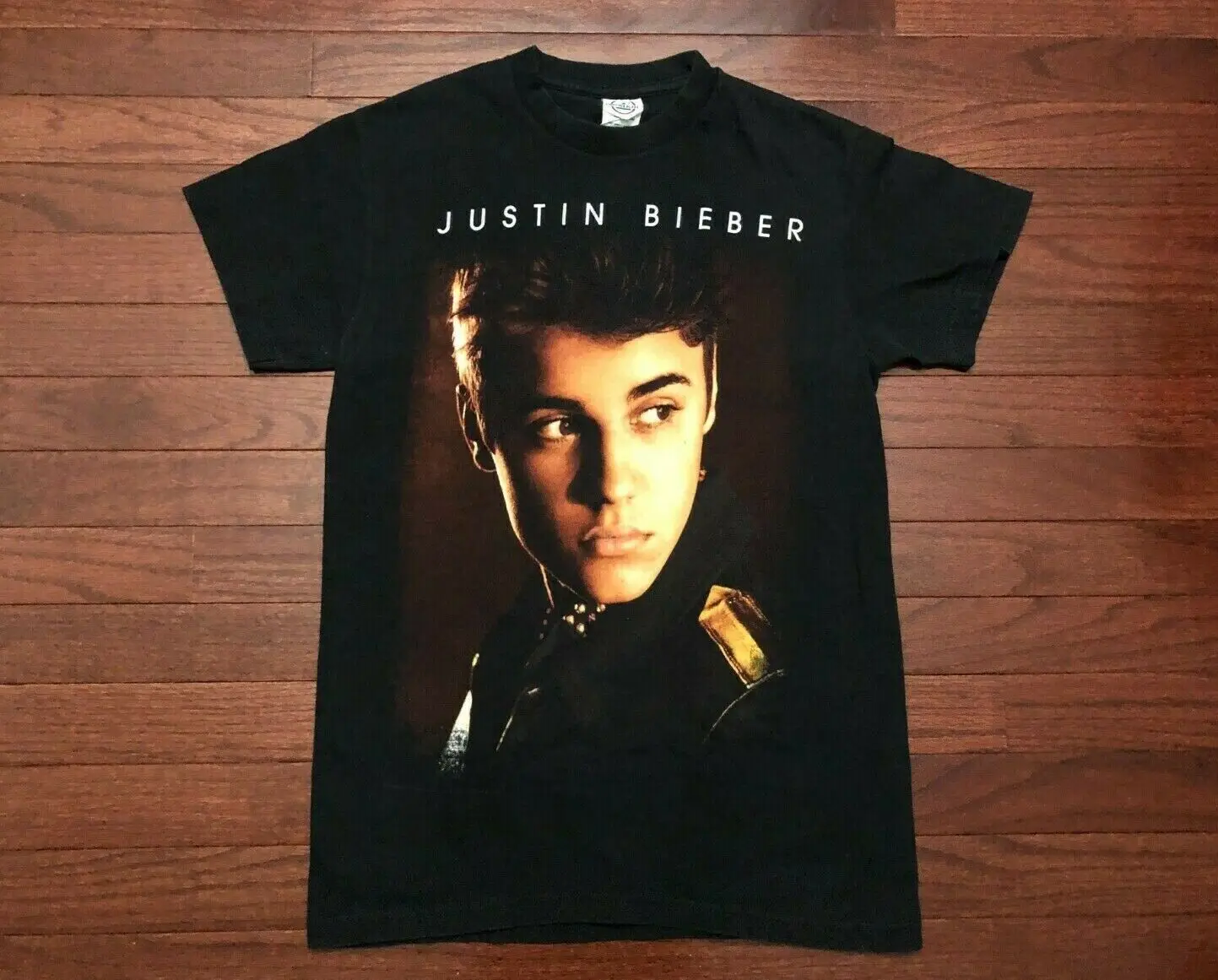 2012 JUSTIN BIEBER CONCERT T SHIRT MENS SMALL BELIEVE TOUR POP MUSIC BLACK RED S