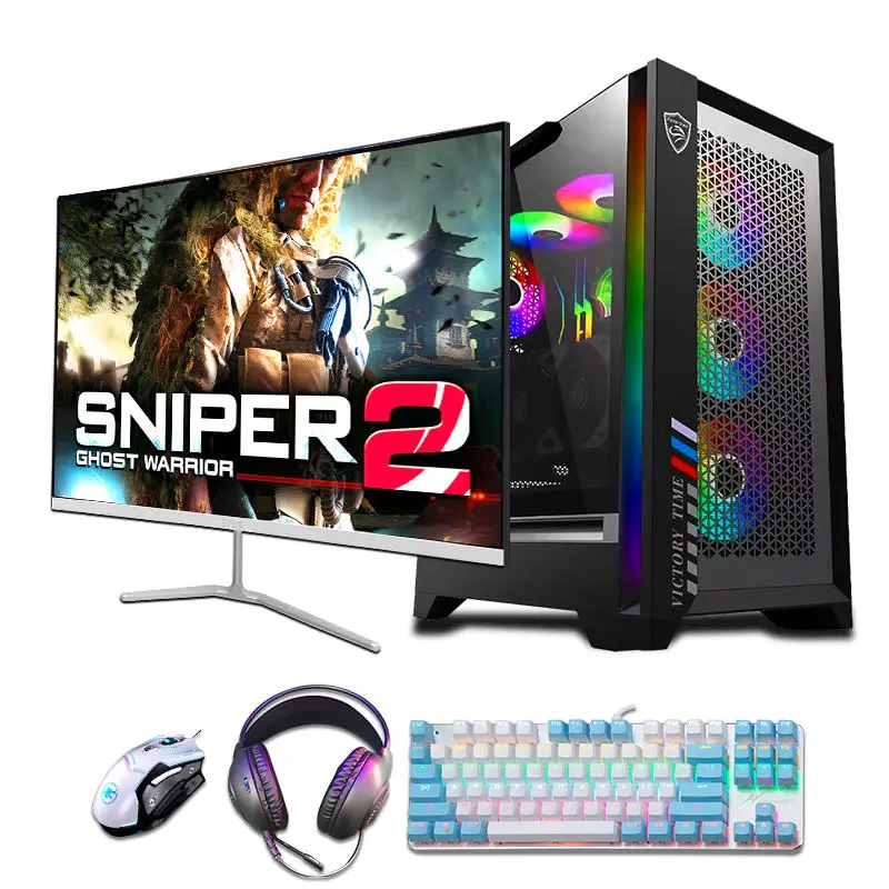 

Game Desktop Host Core I3 i5 i7 i9 8G RAM 256GB 512GB SSD Power Supply PC Gaming Desktop assemble diy Computer with Graphic card