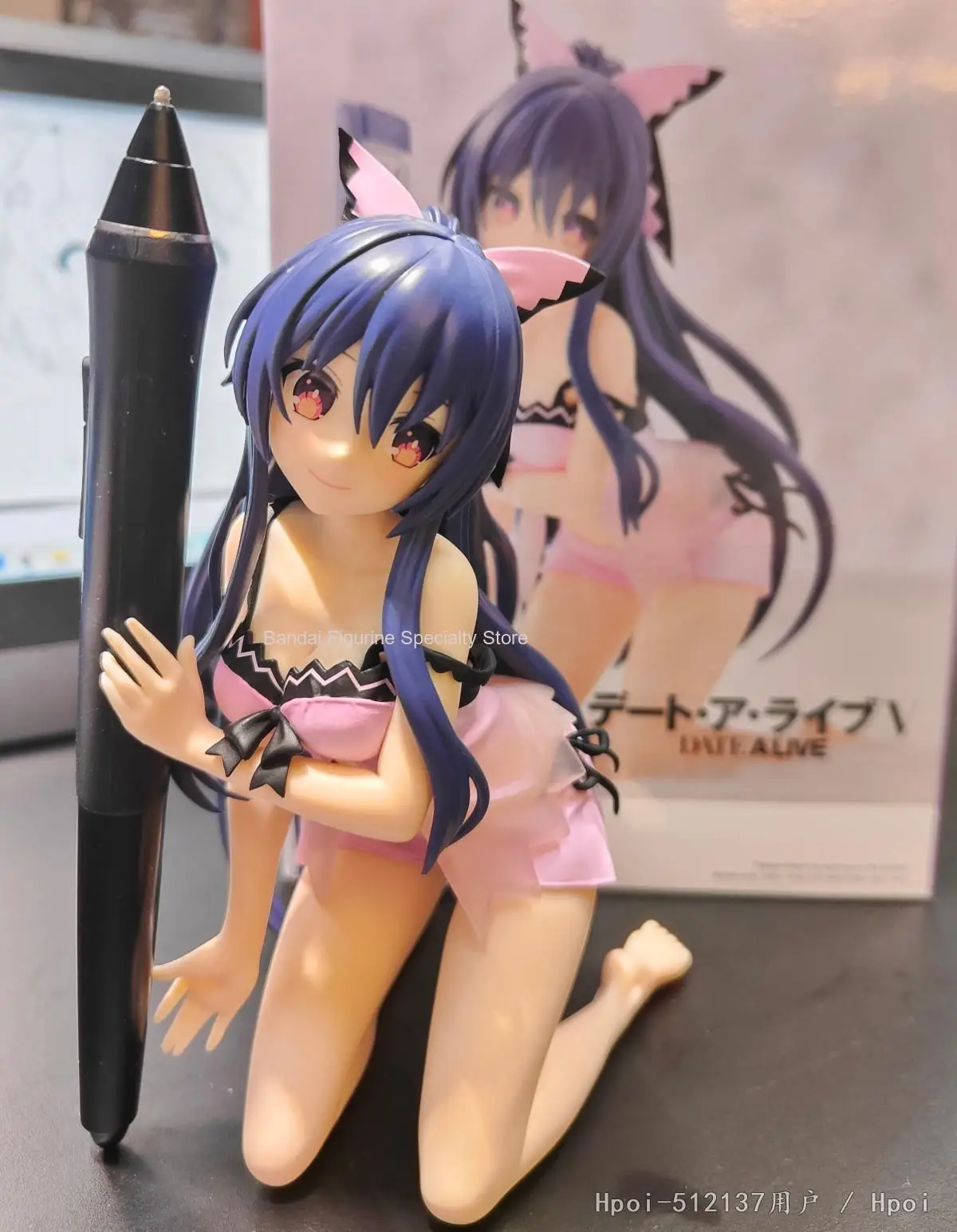 En stock Bandai séduction FIGURE DATE A LIVE Yatogami Tohka Tokisaki Kurumi vêtements en soie douce ver. Figurine d'anime modèle jouet cadeau