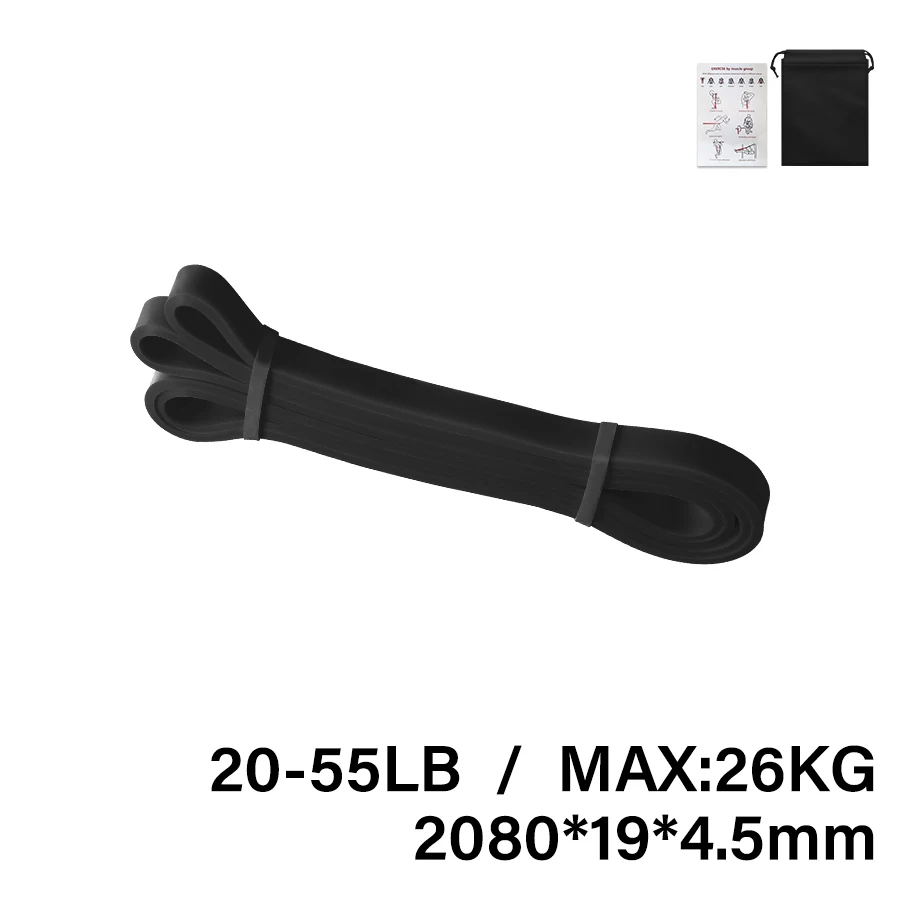 Workout Pilates Latex weerstandsband Oefening elastische band voor sportsterkte Pull Up Assist Band Heavy Duty fitnessapparatuur