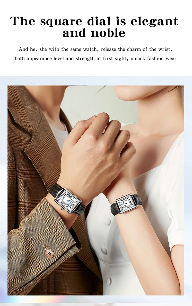 SANDA زوجين تانك الساعات ارتداء مقاومة حزام من الجلد الفاخرة ساحة الهاتفي 30 متر مقاوم للماء الرياضة عادية النساء الرجال ساعات كوارتز