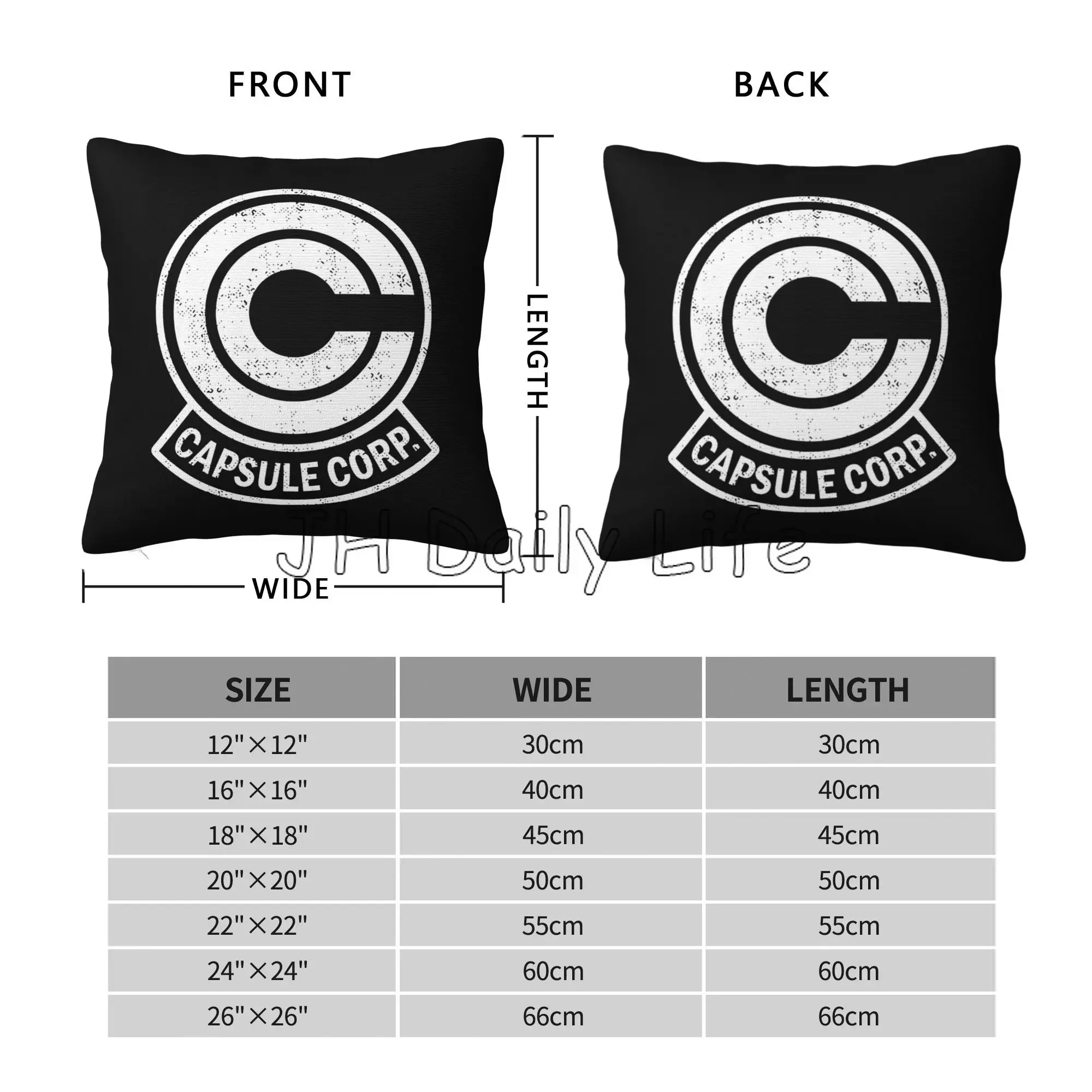 Dragon Capsule Ball Corp Logo Print Pillow Covers Decorative Cushion Cover 45x45cm Pillowcase for Home Sofa Bed Body Pillow Case
