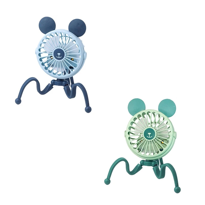 F4S-cOctopus Вентилятор для штатива для коляски Вентилятор для коляски Портативная электрическая тележка Бесшумный вентилятор Портативный охлаждающий вентилятор для кемпинга