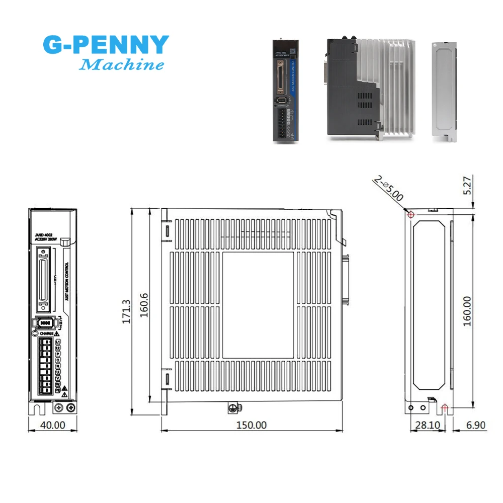 Imagem -05 - G-penny & Jogos Absolutos do Motor de Jmc Bocado 17 400w 220v 3000r Min 1.27n.m Jand400220b 60jasm504230k Jogos do Servo Motor da C.a. 60gst