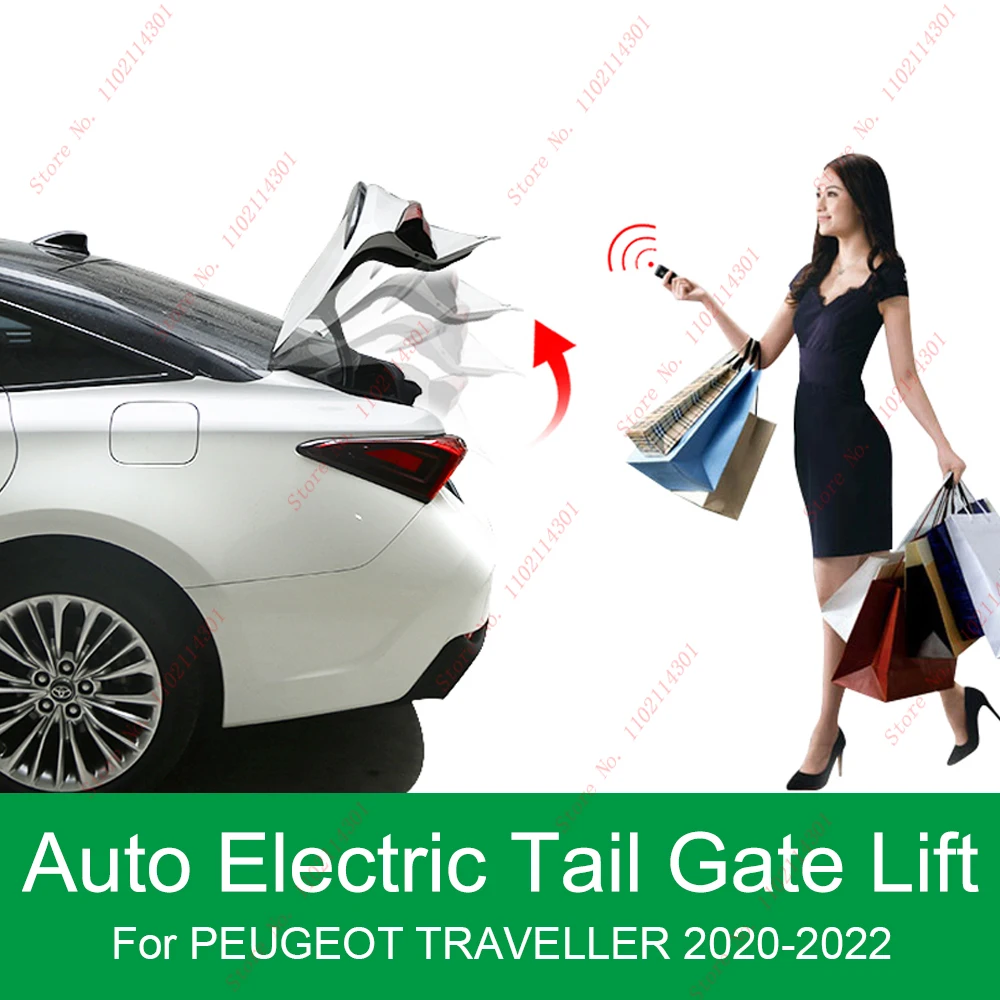 

Smart Auto Electric TailGate Lift for PEUGEOT TRAVELLER 2020-2022 Control Set Height Avoid Pinch With Latch Function