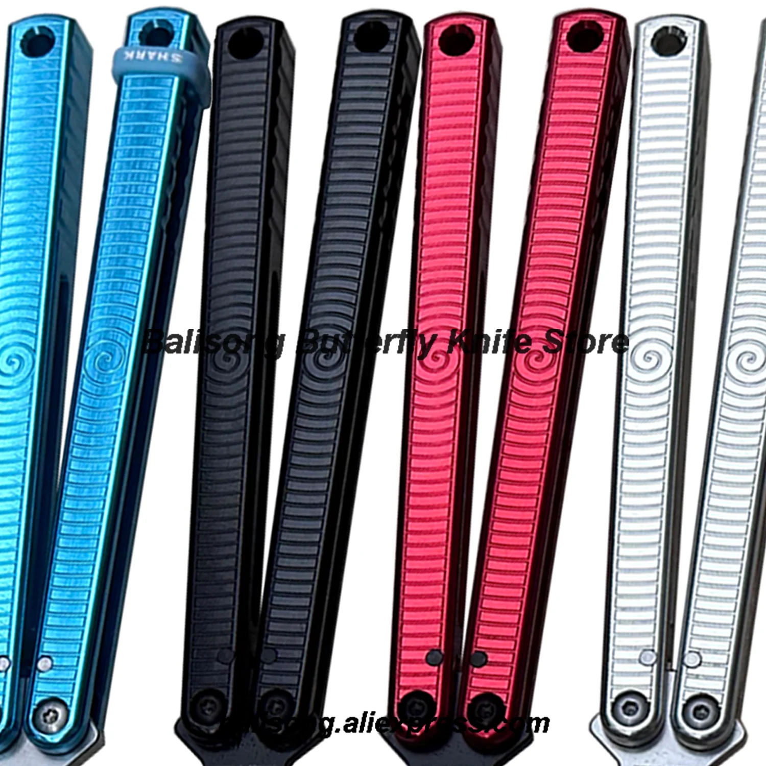 Aço Shar Espiral Alumínio Punho Kraft Kraken v3 Clone 7075