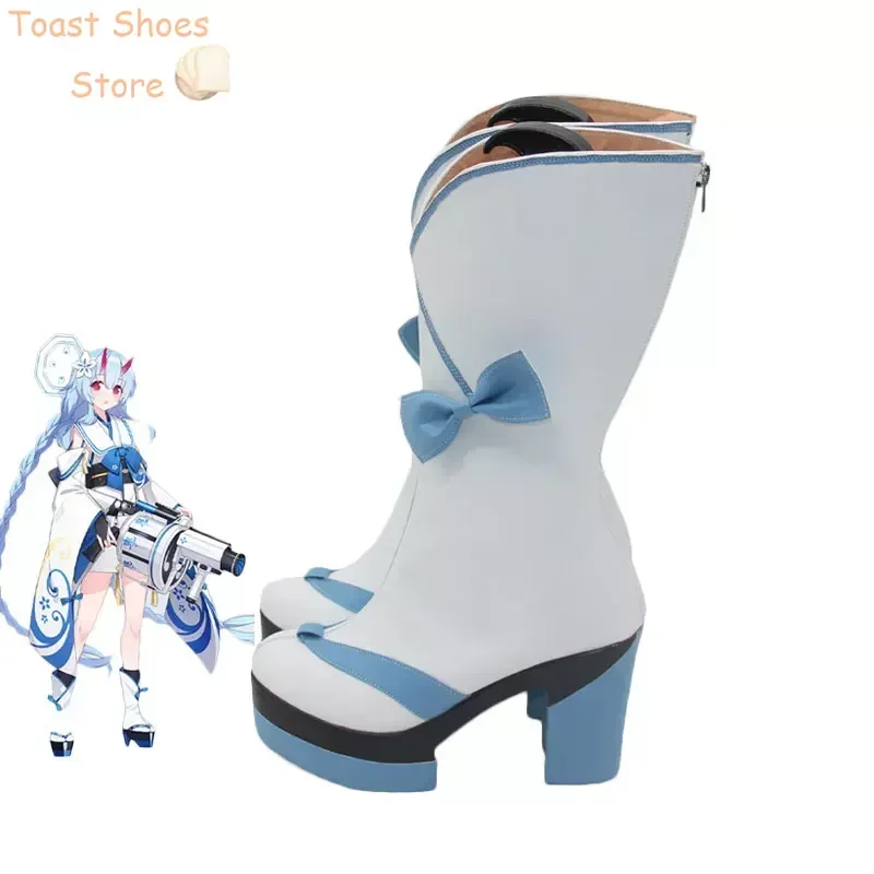 Game Blue Archive WARAKU CHISE Cosplay Shoes PU Leather Shoes Halloween Carnival Boots Cosplay Prop Costume Prop