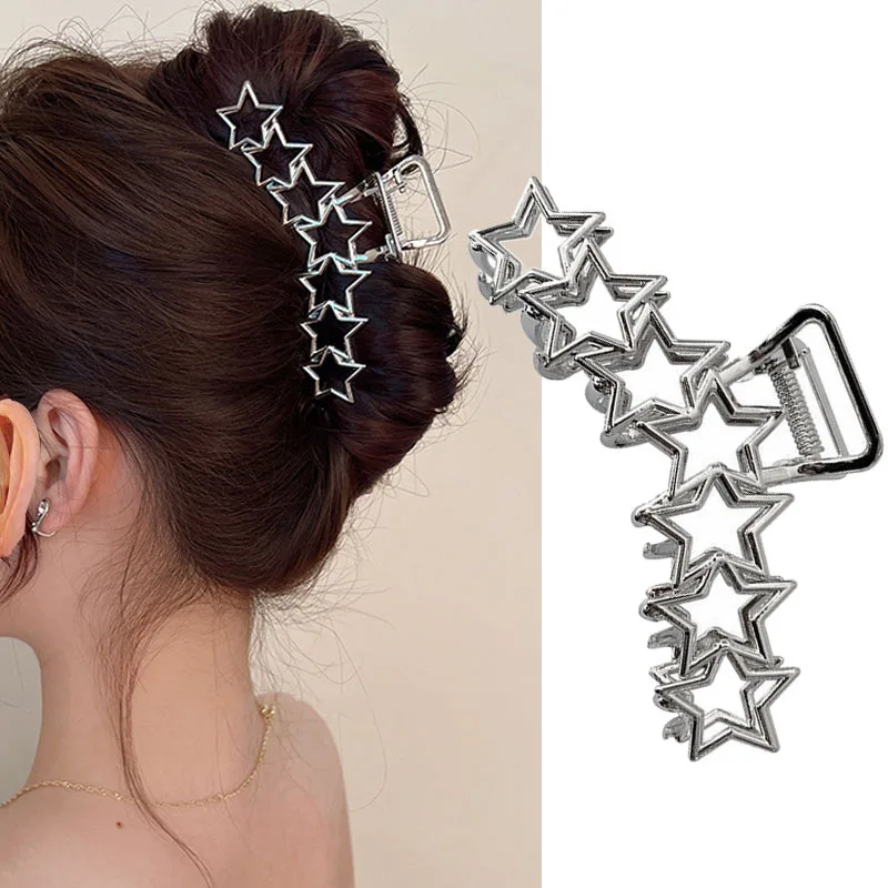 Halloween Schwarze Spinne Haar Klaue Clips Gothic Metall Haar Clips Starken Halt Shark Klemmen Punk Charme Haar Zubehör Für Frauen
