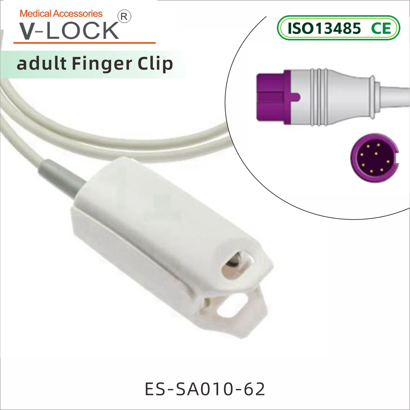 Spo2 Adapter Extension Cable Compaitble for MIN T5/T8 UMEC Imec Patient Monitor