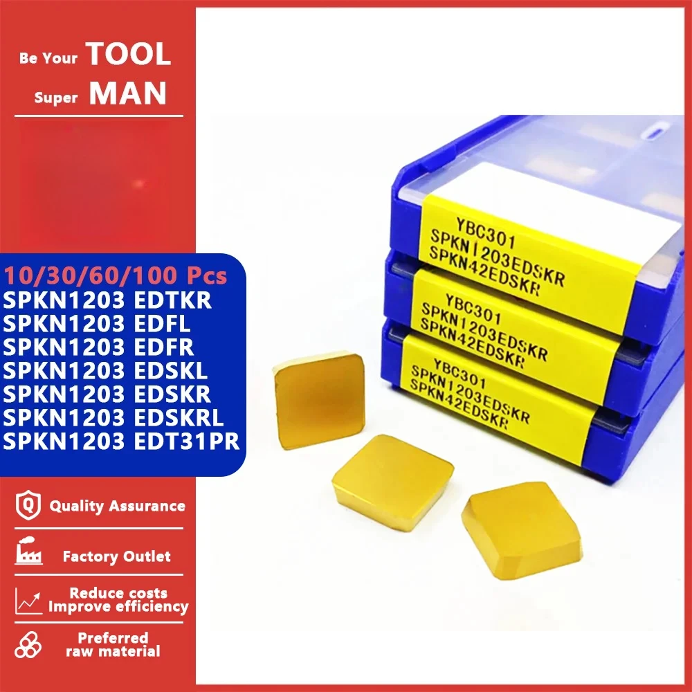 ZCCCT SPKN1203 EDTKR EDFL EDFR EDSKL EDSKR  EDSKRL EDT31PR SPKN 1203 Carbide Inserts For Steel And Stainless Steel