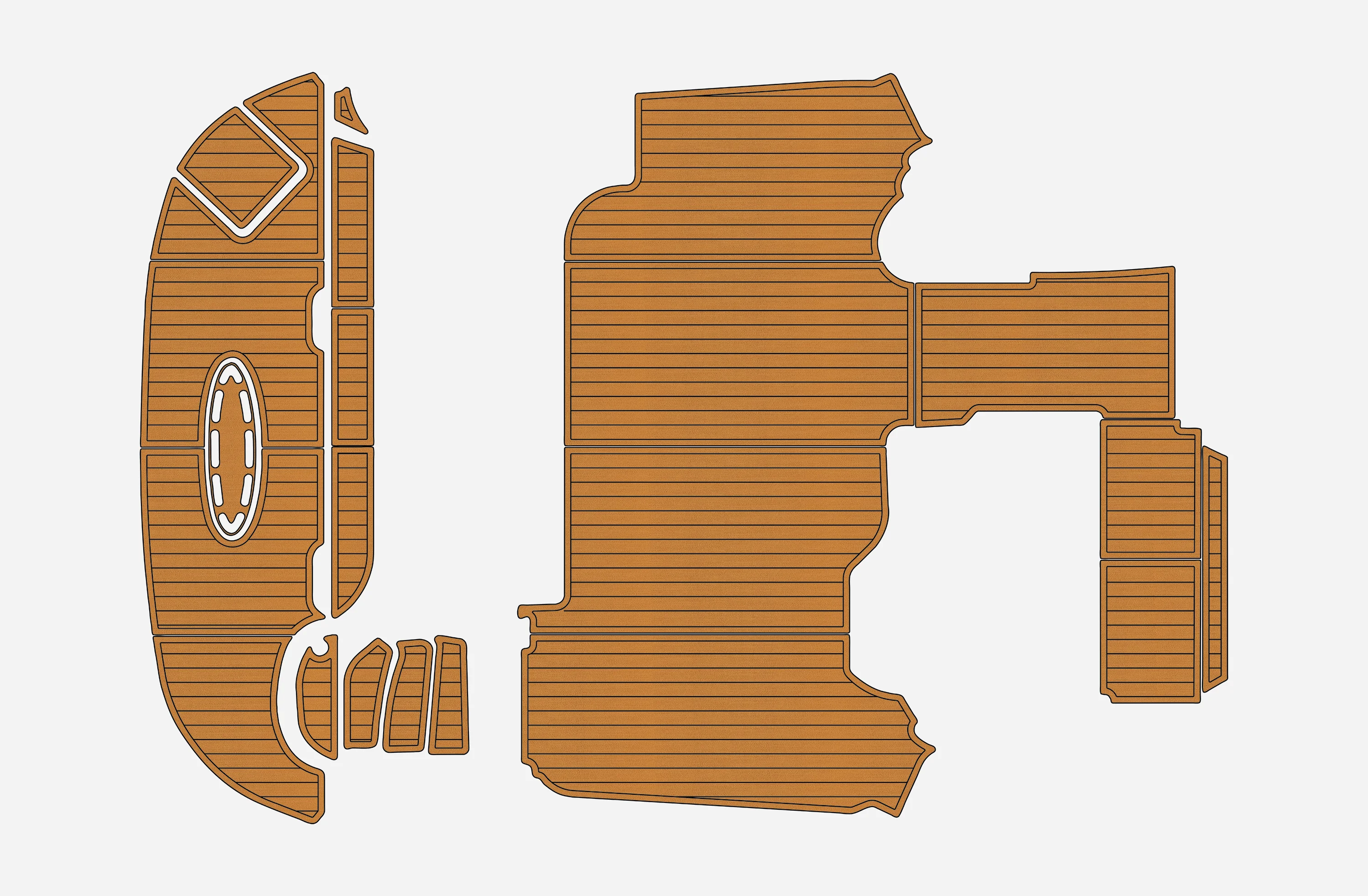 

Противоскользящее самоклеящееся покрытие из ЭВА под тик, 6 мм, для палубы лодки, для моторной яхты Sea Ray 480 2004 года, прочное морское напольное покрытие