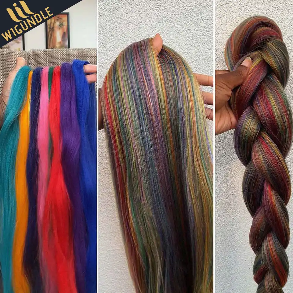 Cabello sintético Kanekalon para crochet, preestirado, rizado, jumbo, extensiones para niñas 2