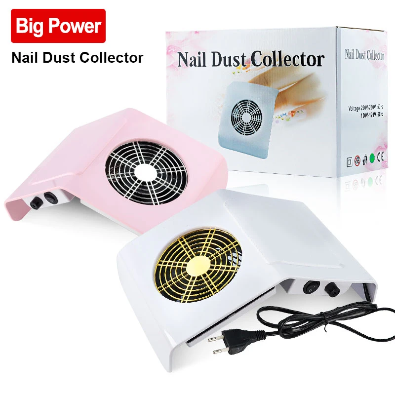 

High Power Nail Dust Collector Powerful Professional Nails Dust Extractor Low Noise Nail Vacuum Cleaner Salon Equipment