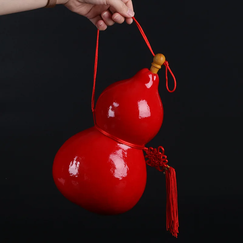 Traditional Gourd Hulu Hulou Calabash Home Table Decor Chinese Pumpkin for Ornament  Figure  Home Decor  Feng Shui Gift