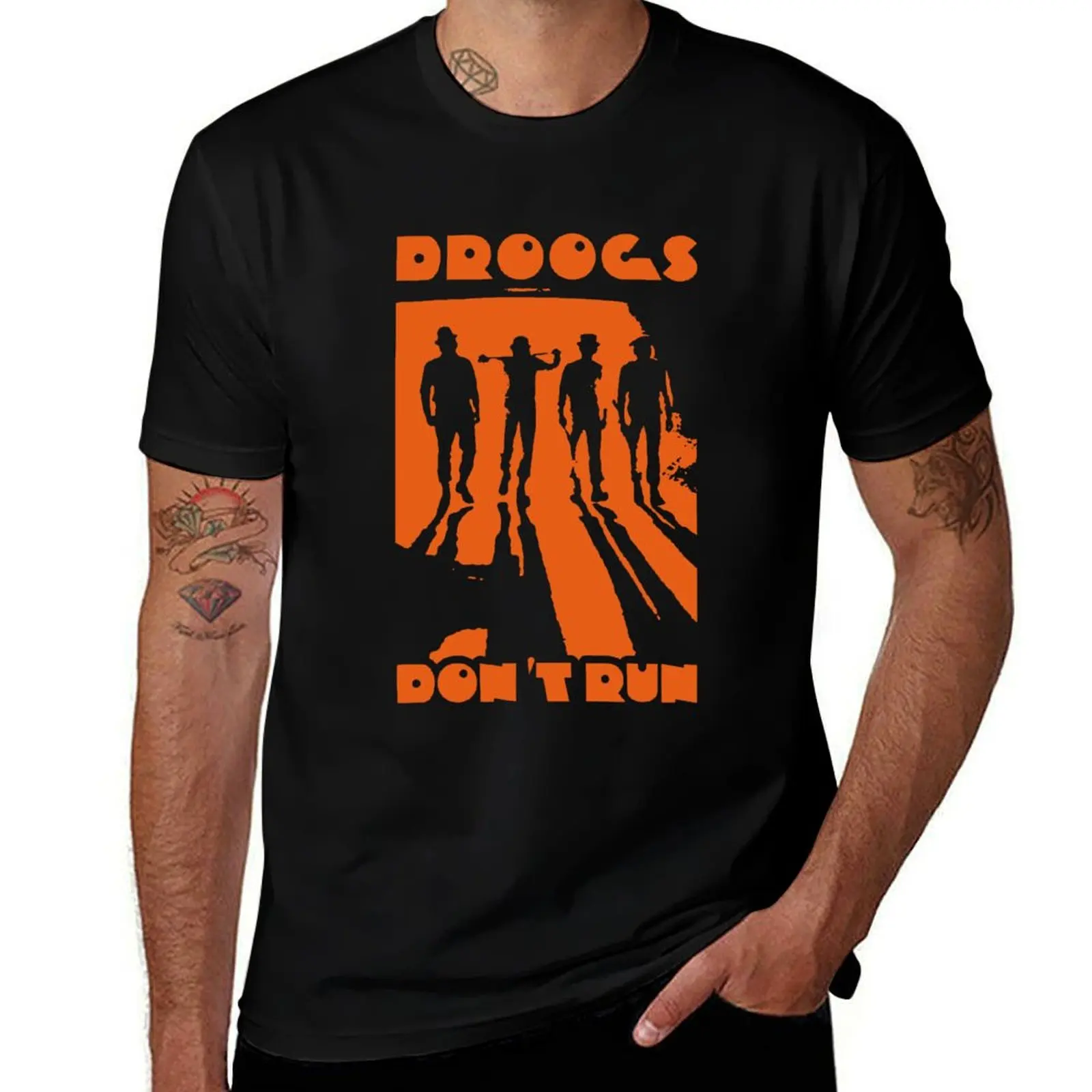 A Clóckwórk Droogs Don’t Run Orange Classic Movie T-Shirt Anime t-shirt Aesthetic clothing anime shirts men