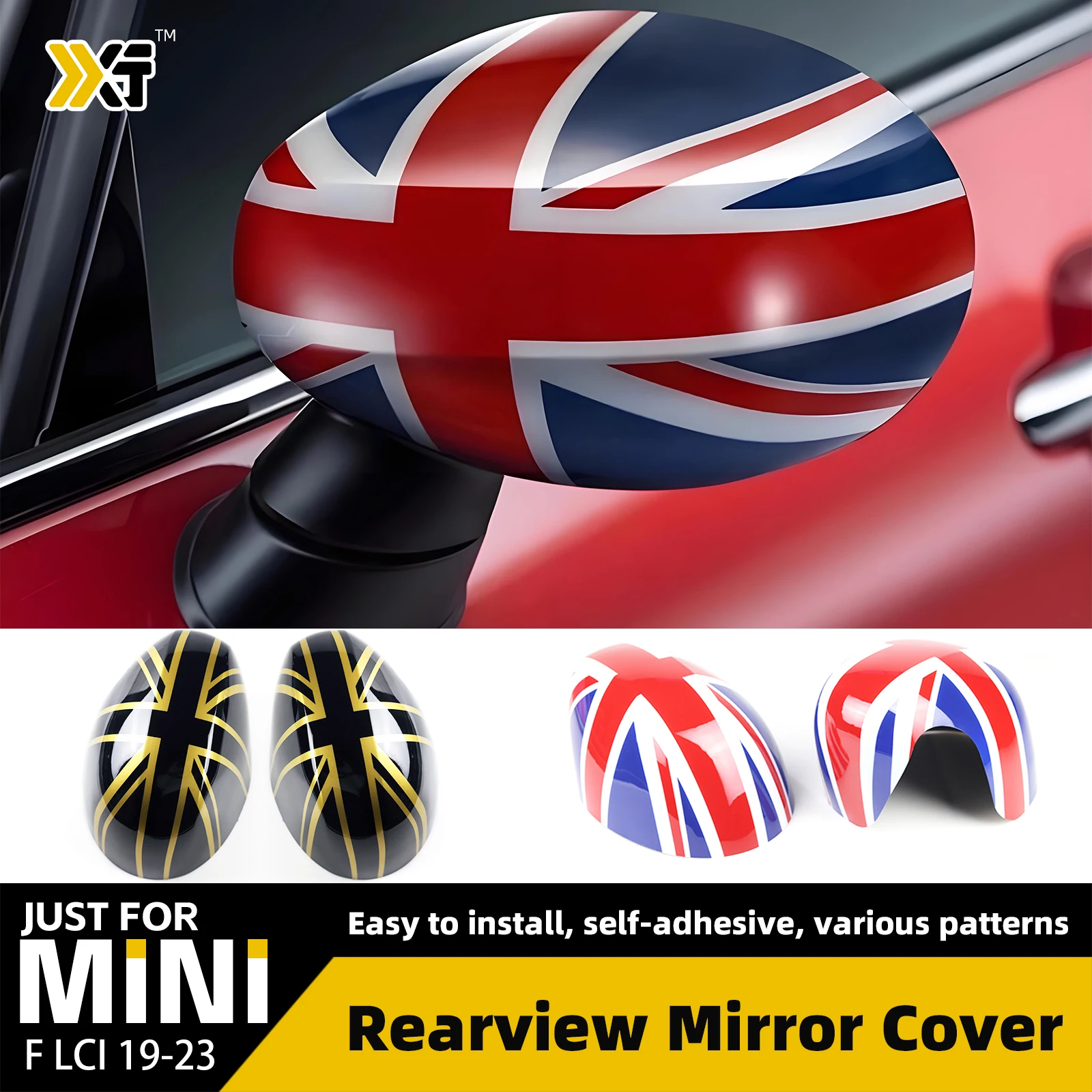 

New Side Rearview Mirror Covers For Mini Cooper For Clubman 20-24 Years For F54 F57 F60 Car Decoration Accessorie