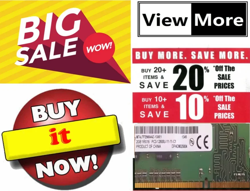 

For MT4JTF25664AZ-1G6E1 2GB 1RX16 PC3-12800U-11-11 Desktop
