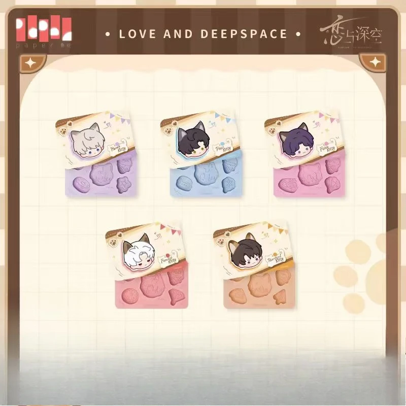 Love and Deepspace Your Cat Misses YouSeries Silicone Ice Cube Tray Cute Cat ShapeFood Grade Flexible Mold for Whiskey CoffeeDIY