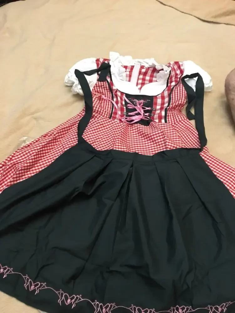 حجم كبير سيدة Dirndl مهرجان أكتوبر زي البافارية الوطنية منقوشة Fraulein نوادي نادلة تأثيري هالوين فستان حفلة تنكرية