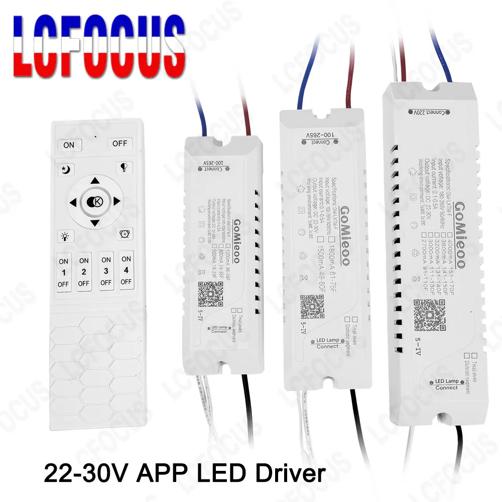 

22-30V APP LED Driver GM-LXTM-F Two Lines 2 Color Intelligent Power Supply 600mA 800mA 1200mA 1500mA 1800mA 2400mA 2700mA 3000mA