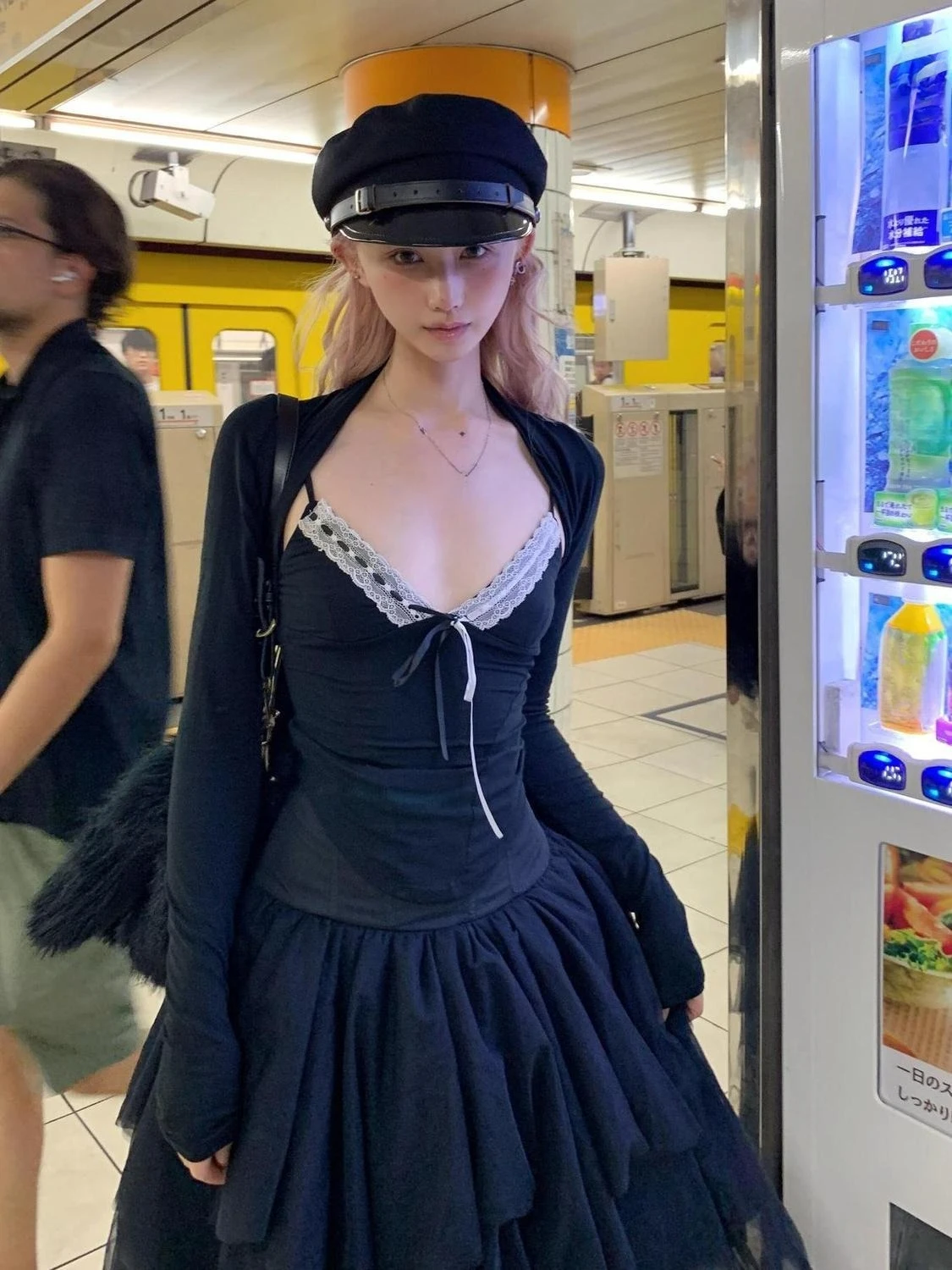 Conjunto Vintage de subcultura de 2 piezas para mujer, cárdigan corto informal, chaleco de encaje ajustado Sexy, estética Y2k, Tops dulces, picantes, Chic