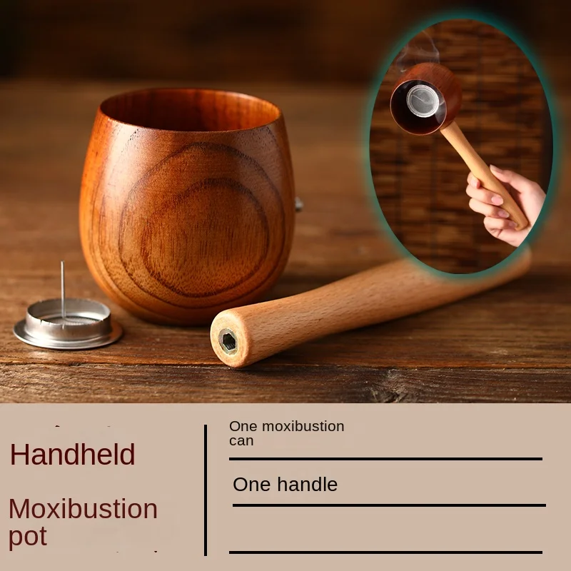 Hand-held moxibustion box, household moxibustion pot, moxibustion utensils, thick moxa sticks, moxa pillars