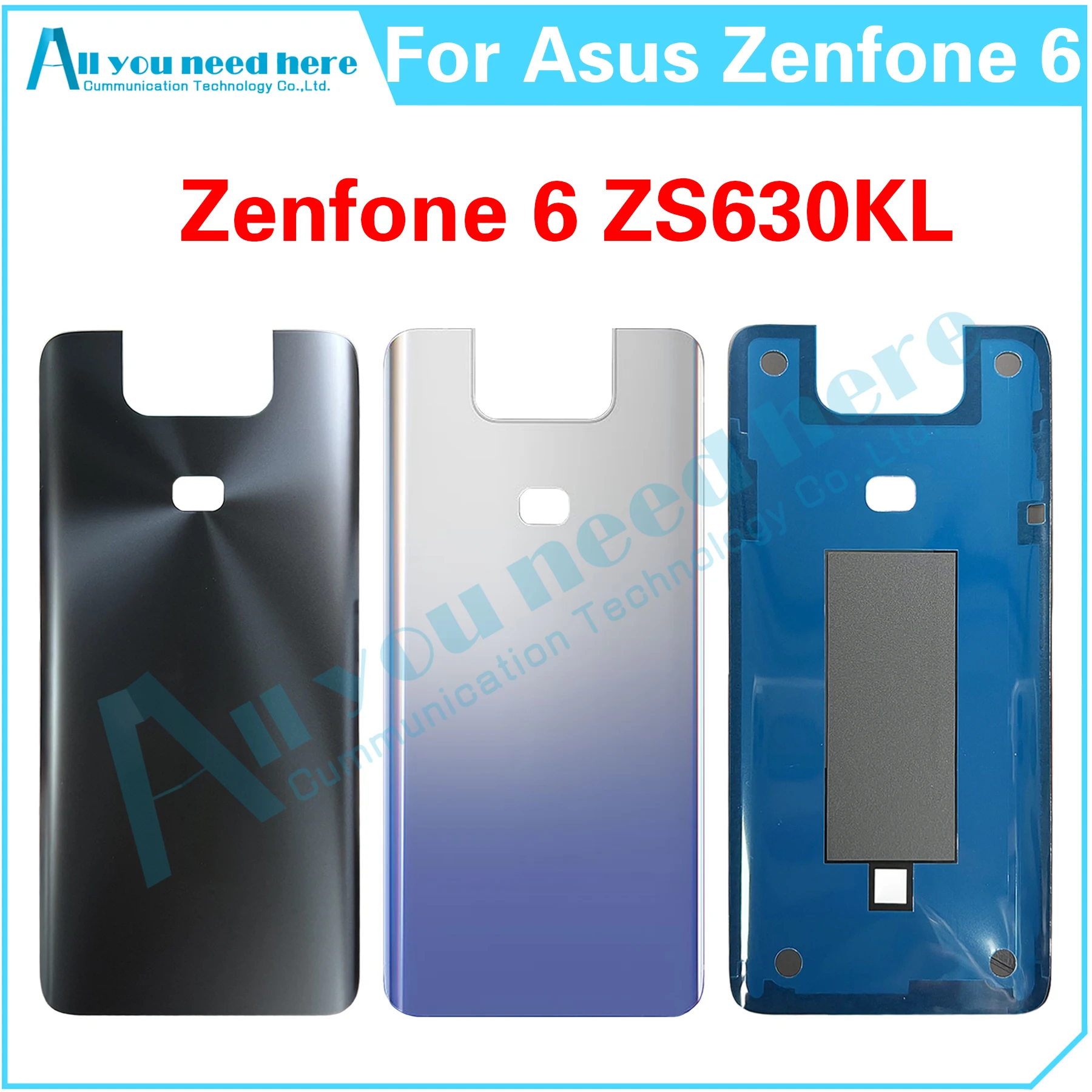 

For Asus Zenfone 6 ZS630KL Battery Back Cover Rear Case Cover Rear Lid For Asus Zenfone6 ASUS_I01WD ZS630KL I01WD Cover Parts