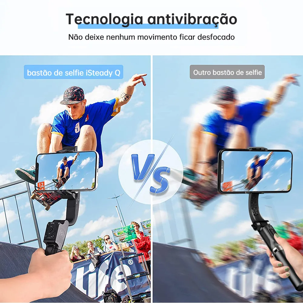 Hohem ISteady Q Handheld Gimbal Stabilizer 360° Rotating Adjustable Phone Selfie Stick APP Control For Smartphone - Image 3