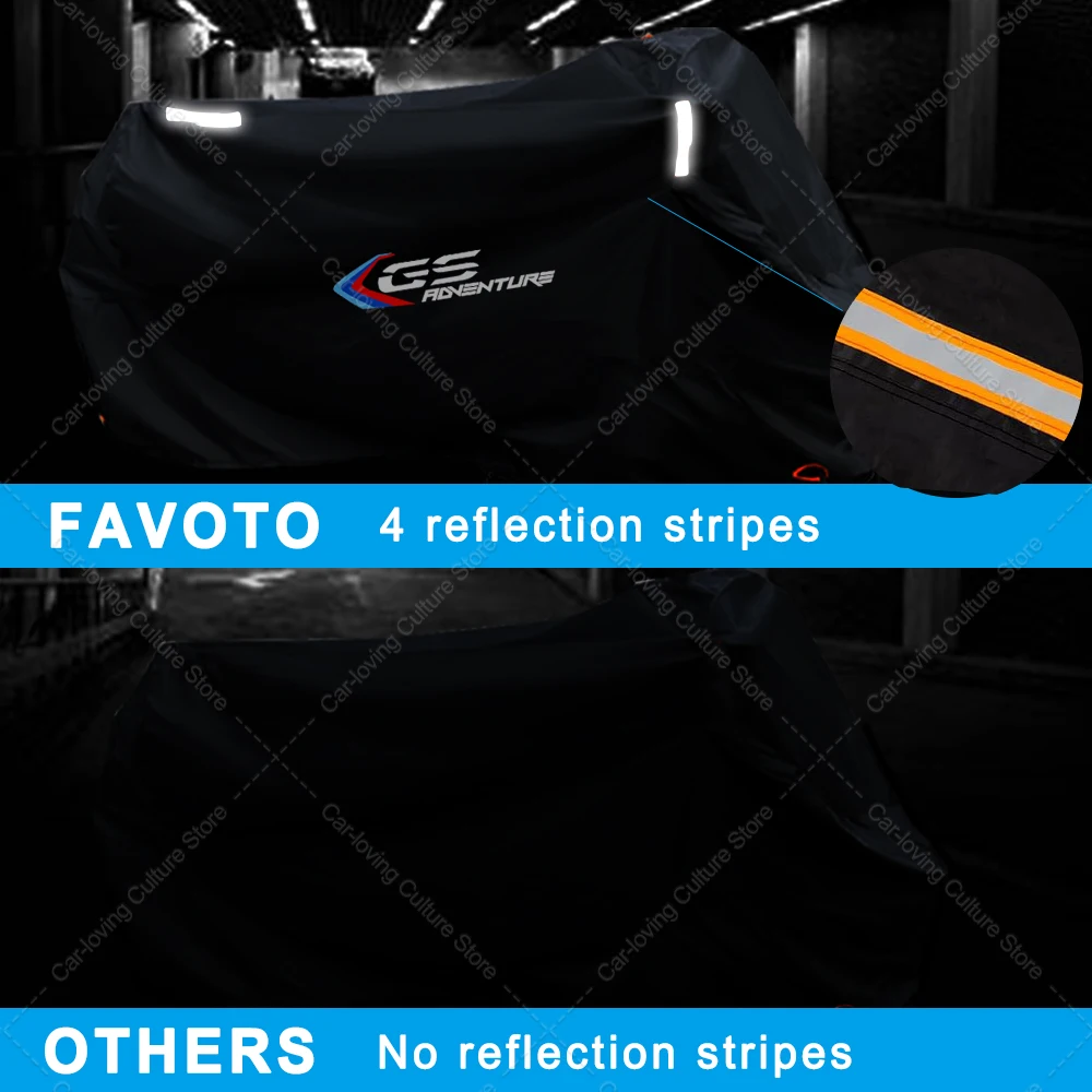 ل GS ADV دراجة نارية اكسسوارات غطاء دراجة نارية لجميع المواسم في الهواء الطلق المطر الغبار UV حامي يغطي (265*105*125)