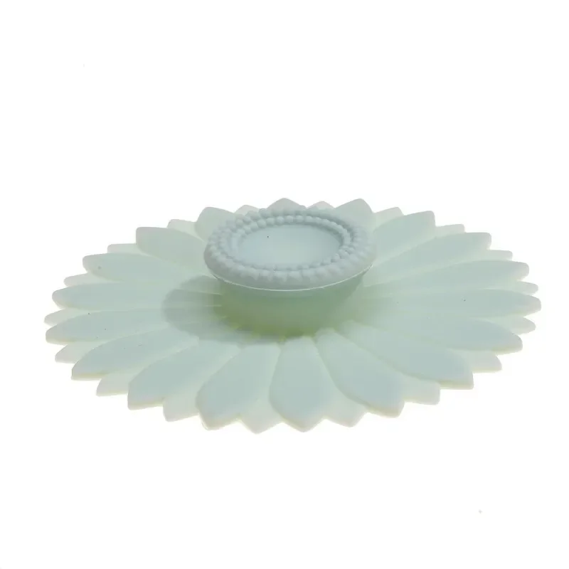 1/3Pcs Silicone Drink Cup Lids 10.5cm Creative Round Mug Cover Reusable Anti Dust Cup Covers cute Coffee Mug Lid