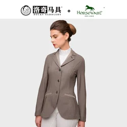 Equestrian competition female uniform mesh fabric riding horse coat xxs size equine woman jacket jumping game clothes