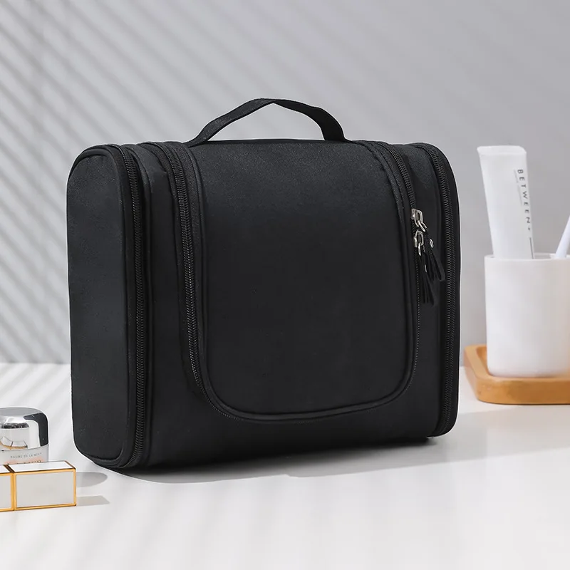 

Portable Travel Toiletry Bag with Hanging Hook,Waterproof Hanging Cosmetic Organizer,Big Ears Double Opening Makeup Pouch