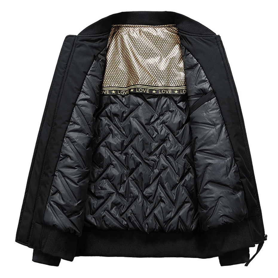 الشتاء سترات سميكة الرجال 9XL حجم كبير بلون سترة اسكواش موضة عادية البيسبول معاطف السترة الذكور حجم كبير 8XL