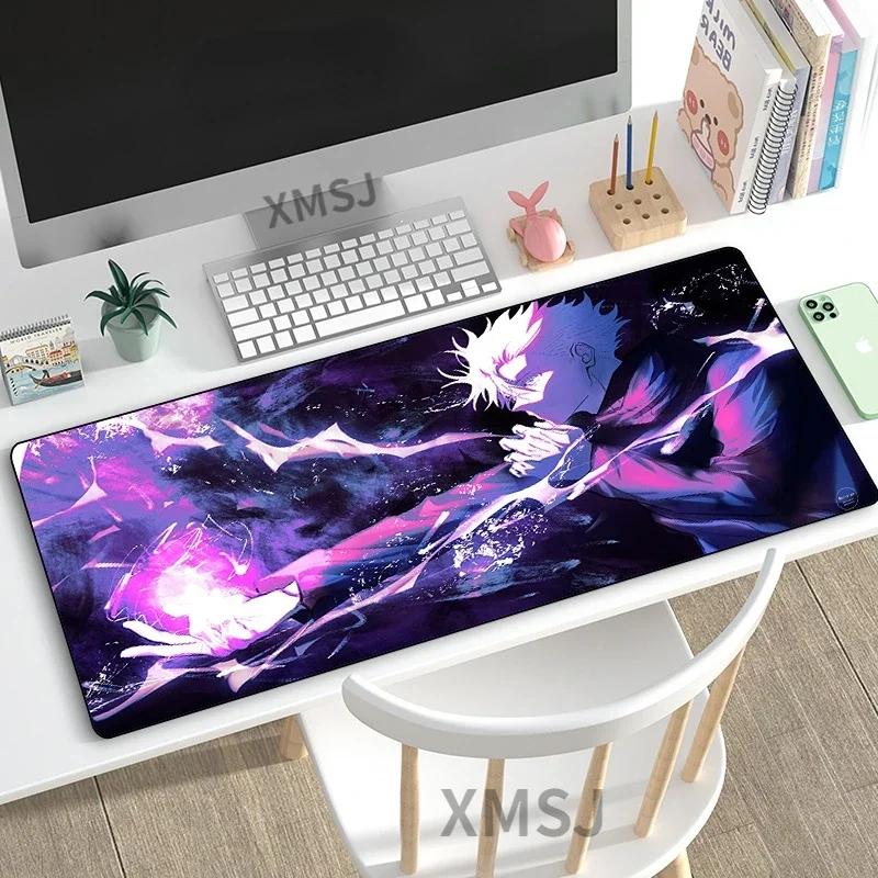 Anime Mouse Pad Hot Anime Jujutsu Kaisen Large Mouse Pad Gojo Satoru Mousepad Computer Gaming Peripheral Accessories Desk Mat