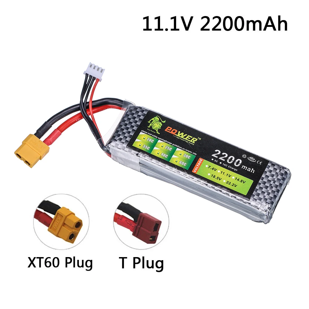 3s Lion Power LiPo Battery 11,1 v 2200mAh 30C Lion Power Battery для радиоуправляемого вертолета RC Car Boat Quadcopter детали для пульта дистанционного управления
