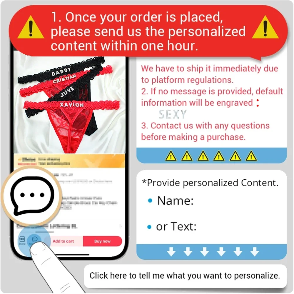 اسم مخصص سيور رسائل اسم مثير بيكيني من الدانتيل سراويل شخصية الملابس الداخلية الملابس الداخلية عيد الحب النساء الهدايا