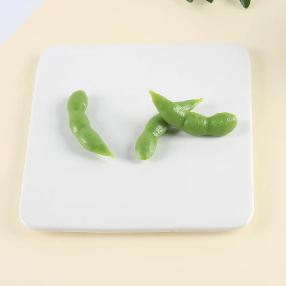 

12Pcs Artificial Soybean Lifelike Faux Soybean Decoration Durable PVC Realistic Vegetable Ornaments for Home Kitchen Photography