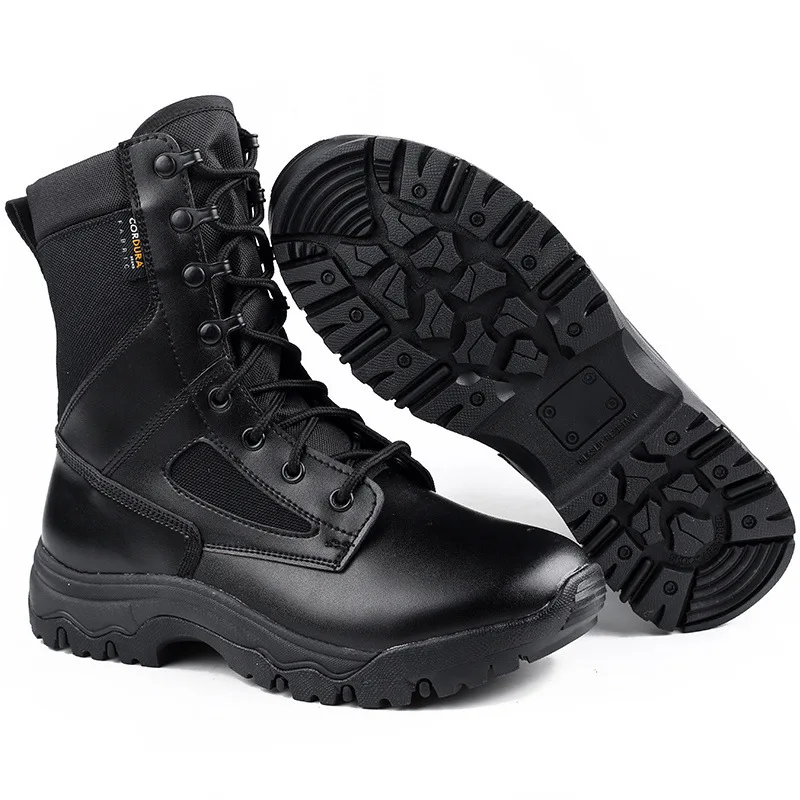 Men Work & Safety Boots OutdoorPuncture-Proof Work Shoes Anti-smash Desert Combat Protective Shoes Steel Toe